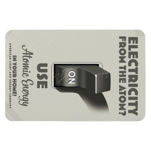 Elektrizität aus dem Atom Magnet (Horizontal)