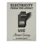 Elektrizität aus dem Atom Poster (Vorderseite)