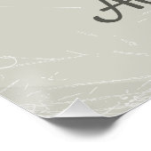 Elektrizität aus dem Atom Poster (Ecke)