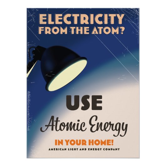 Elektrizität aus dem Atom? Poster (Vorderseite)