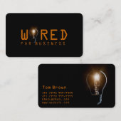 Elektrizität, Elektrotechnik, Visitenkarte (Vorne/Hinten)