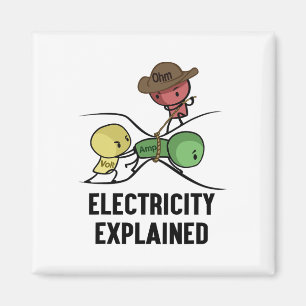 Elektrizität Erklärt Physik Nerd Geschenk I Lehrer Magnet
