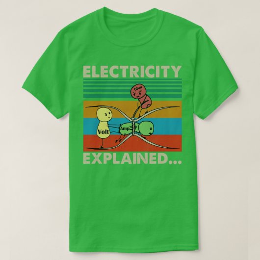 Elektrizität erklärt ThirtElektrizität erklärt T-Shirt (Design vorne)