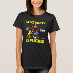 Elektrizität erklärt Volt Ohm AMP Electric Sc T-Shirt