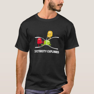 Elektrizität erklärt Volt Ohm Amp Funny Electrici T-Shirt