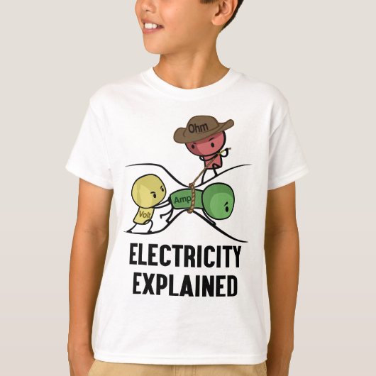 Elektrizität Erklärter Physik-Nerd Geschenk I Lehr T-Shirt (Vorderseite)
