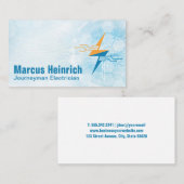 Elektrizität | Futuristischer Hintergrund Visitenkarte (Vorne/Hinten)
