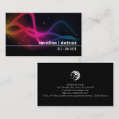 Elektrizität Visitenkarte (Vorne/Hinten)