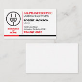 Elektrizitätsdienst Visitenkarte (Vorne/Hinten)