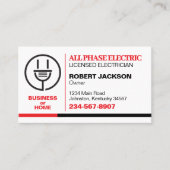 Elektrizitätsdienst Visitenkarte (Vorderseite)