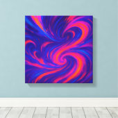 Elektrizitätsfluss von Dopamin in Abstrakter Beweg Leinwanddruck (Insitu (Holzboden))