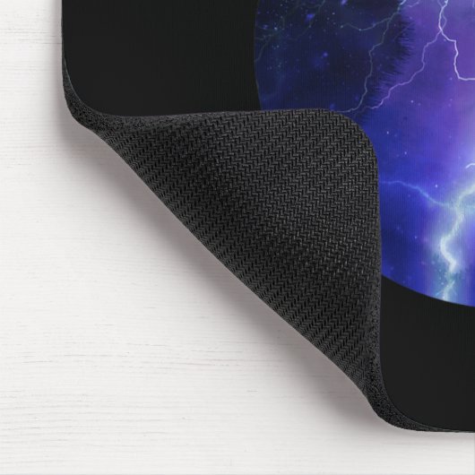 Elektrizitätskatzenblitz Graphic Art Cat Mama Mousepad (Ecke)