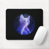 Elektrizitätskatzenblitz Graphic Art Cat Mama Mousepad (Mit Mouse)