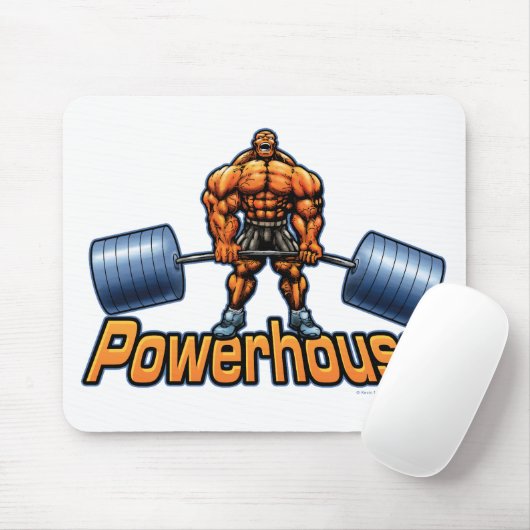 Elektrizitätskraftwerk Deadlift Mousepad (Mit Mouse)