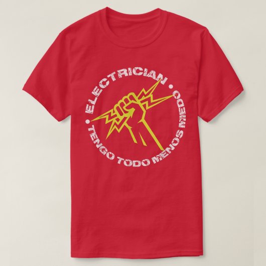 Elektrizitätsleuchte von Lineman Engineering T-Shirt (Design vorne)