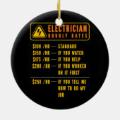 Elektrizitätsstundentarife Keramik Ornament (Hinten)