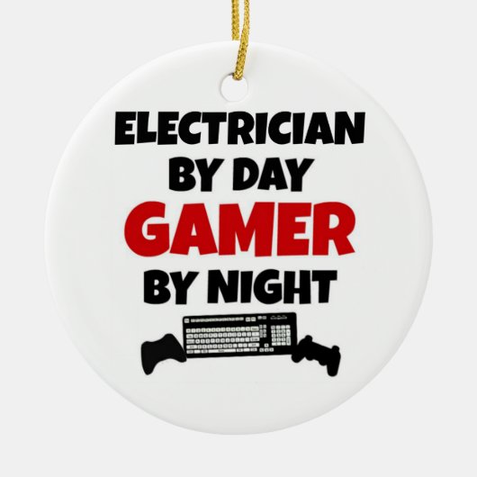 Elektrizitätsversorger bei Day Gamer by Night Keramikornament (Vorne)