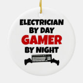 Elektrizitätsversorger bei Day Gamer by Night Keramikornament (Hinten)