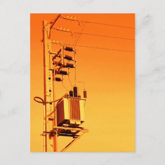 Elektrizitätsverteilungsanlage Postkarte (Vorderseite)
