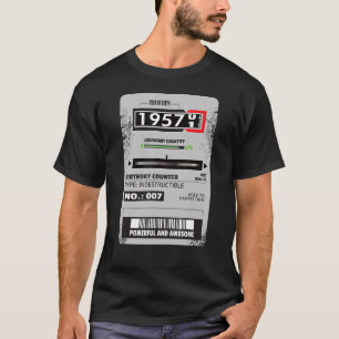 Elektrizitätszähler Drei-Phasen-Meter-Geburtstag 1 T-Shirt