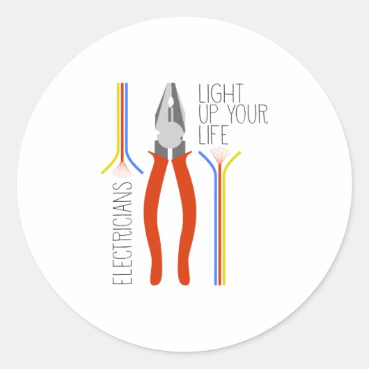 Elektro Runder Aufkleber (Vorderseite)