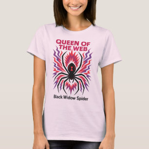 Elektro-Schwarze Witwe Spinne T-Shirt