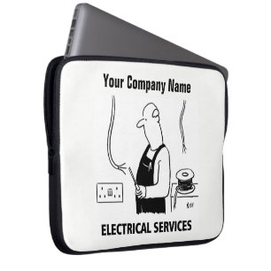 Elektro-Service-Cartoon Laptopschutzhülle
