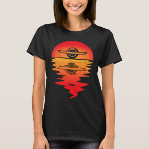 Elektro-Skateboard Vintage-Sonnenuntergang Onewhee T-Shirt
