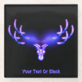 Elektroantler Glasuntersetzer (Vorderseite)