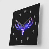 Elektroantler Quadratische Wanduhr (Winkel)