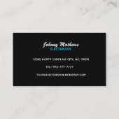 Elektroautomaten-Visitenkarten Visitenkarte (Rückseite)