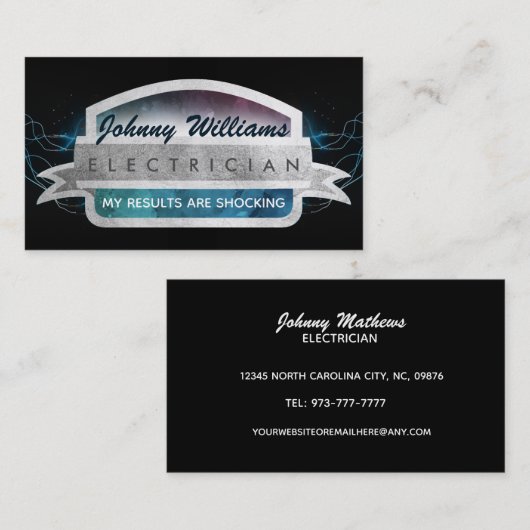 Elektroautomaten-Visitenkarten Visitenkarte (Vorne/Hinten)