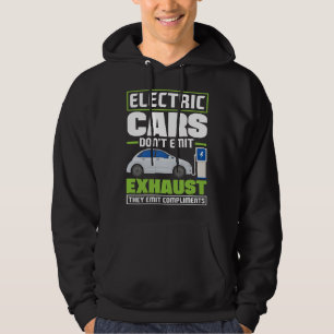Elektroautos geben Komplimente Batterie-Elektro-Fa Hoodie