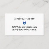 Elektrobetriebskarte Visitenkarte (Rückseite)