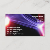 Elektrobetriebskarte Visitenkarte (Vorderseite)