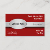 Elektrobetriebskarte Visitenkarte (Vorderseite)