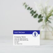 Elektrobetriebskarte Visitenkarte (Stehend Vorderseite)