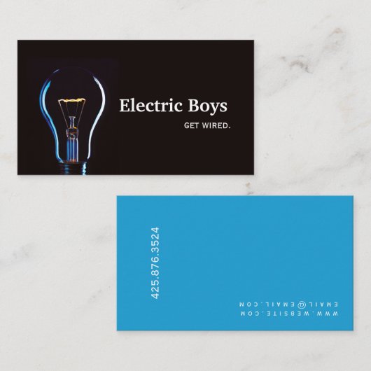 Elektrobetriebskarte Visitenkarte (Vorne/Hinten)