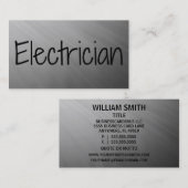 Elektrobetriebskarte Visitenkarte (Vorne/Hinten)