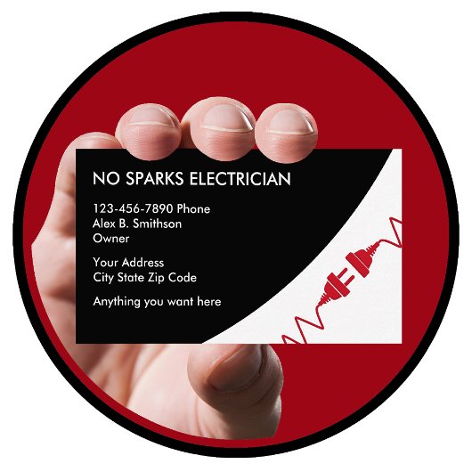 Elektrobetriebskarte Visitenkarte