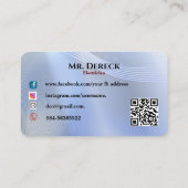 Elektrobetriebskarte Visitenkarte (Rückseite)