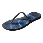Elektroblau Badesandalen (Schrägansicht)