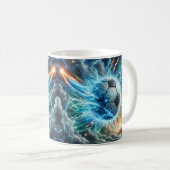 Elektroblauer Blitz Kaffeetasse (VorderseiteRechts)