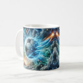 Elektroblauer Blitz Kaffeetasse (Vorderseite Links)