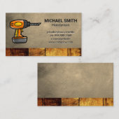 Elektrobohrer | Konstruktion | Holzleather Visitenkarte (Vorne/Hinten)