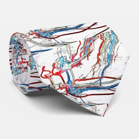Elektroburstdesign Krawatte (Gerollt)