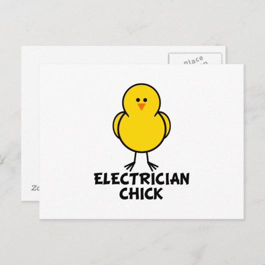 Elektrochick Postkarte (Vorne/Hinten)
