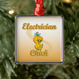 Elektrochick Silbernes Ornament