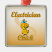 Elektrochick Silbernes Ornament (Vorne)