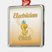 Elektrochick Silbernes Ornament (Links)